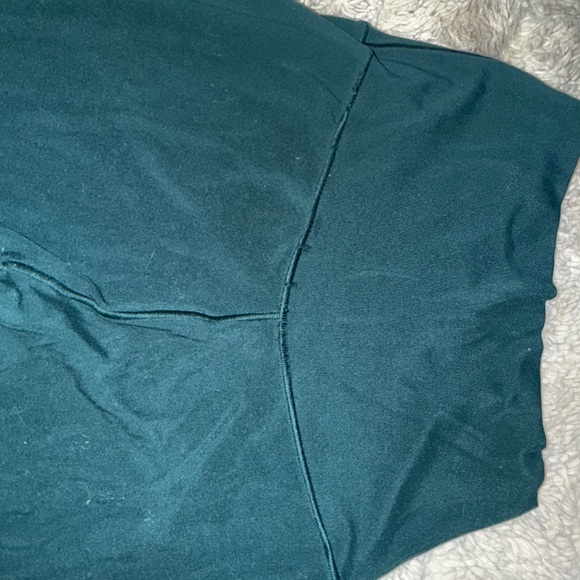 Aerie AE High-Waisted Flare Crossover V waist leggings Pants - Forest Green - Picture 10 of 12